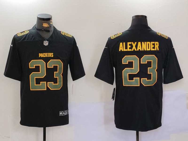 Men%27s Green Bay Packers #23 Jaire Alexander Limited Black Fashion Vapor Jersey Dzhi